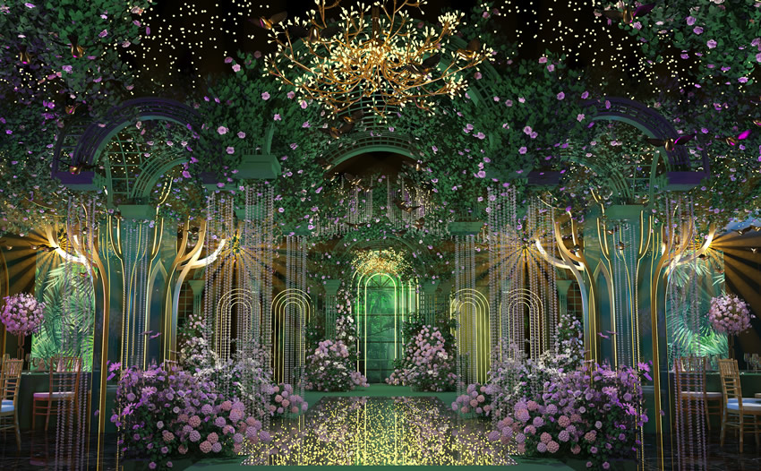 岳普湖奇妙森林婚礼堂效果展示